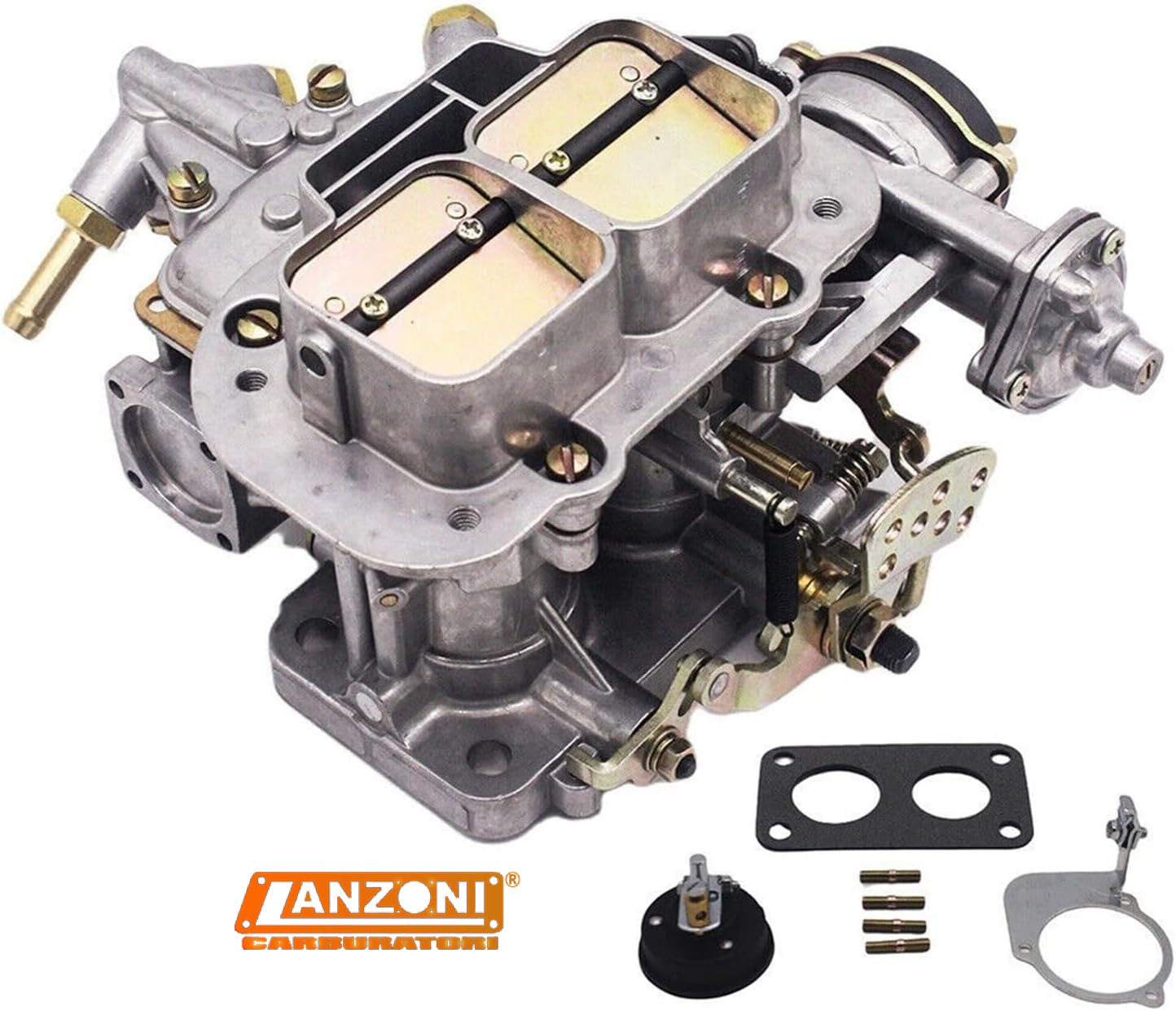Fydun Interruttore Arresto Carburatore Manuale Kit,53015 Starter Aria Manuale Carburatore della Maniglia del Carburatore con Guarnizione e Vite per DELLORTO PHVA PHVB PHBN