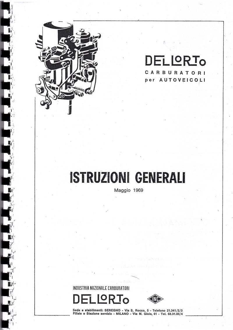 Manuale istruzioni generali Dellorto