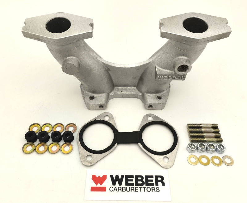 Collettore di aspirazione lungo -125mm- per applicare 45 DCOE  vettura MGB 1
