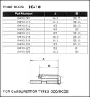 Comando Pompa di Ripresa per Weber DCOE / DCO/SP